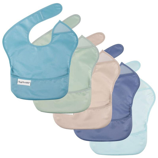 Tiny Twinkle - Mess-Proof Easy Bib 5 Pack Boy Set (6-36M)
