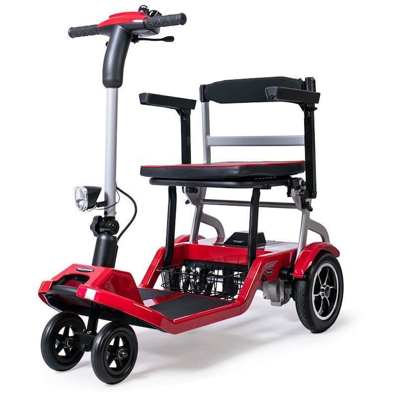 Equipmed Ultra-Lightweight Folding Electric Mobility Scooter Red