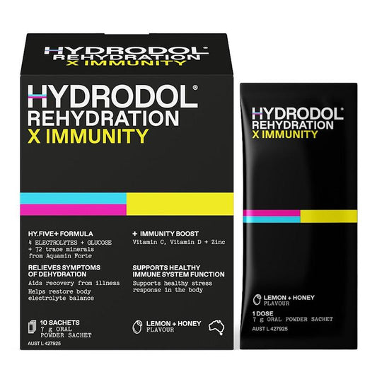 Hydrodol Rehydration X Immunity - 10 Sachets for Enhanced Hydration and Immunity