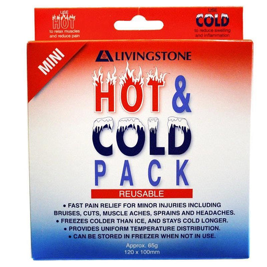 Livingstone Hot and Cold Pack - 10 x 12 cm (65g, Clear, 1 Piece)