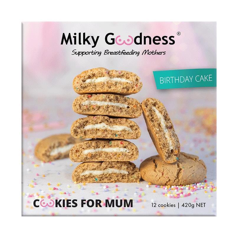 Milky Goodness Birthday Cake Lactation Cookies - 12 Pack