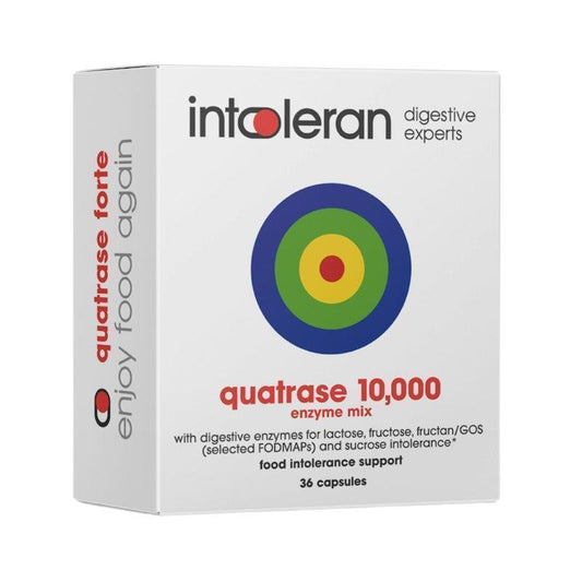 Intoleran Quatrase 10,000 - 36 Capsules for Multi-Food Intolerance Relief