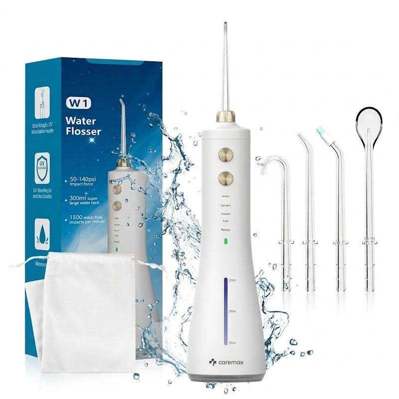 Caremax 200ml Rechargeable Water Flosser Dental Oral Irrigator Waterproof 1Unit
