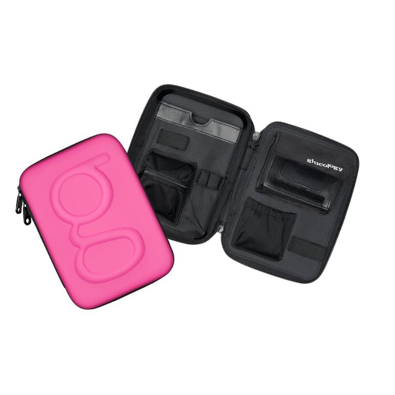 Glucology Travel Classic Case for Blood Glucose Monitors and Insulin Pens Pink