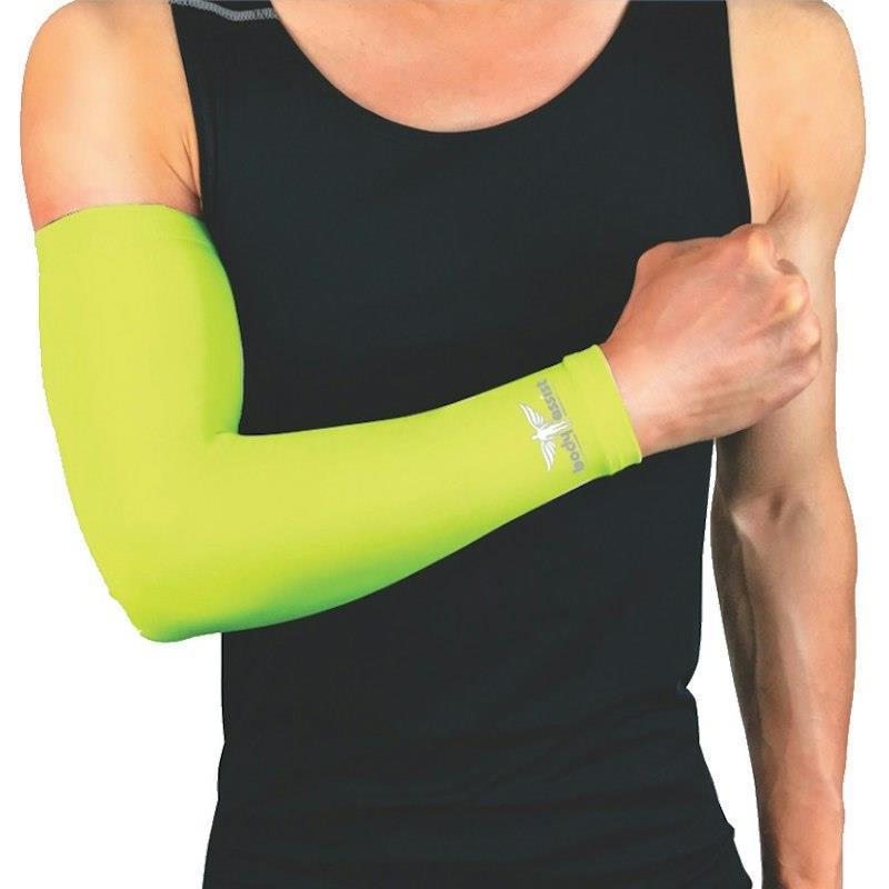BodyAssist Compression Arm Sleeve Lime MEDIUM (2 PACK) Bundle