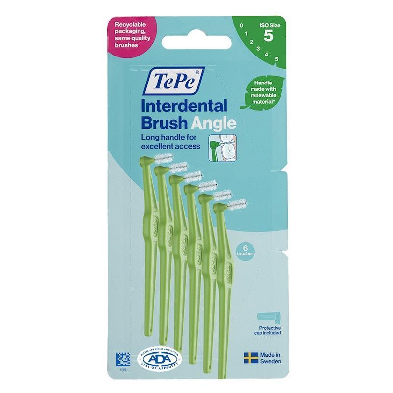 TePe® Interdental Brushes - Angle™ Green-Size 5