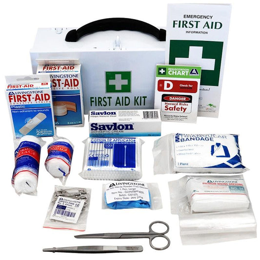 Livingstone Class C First Aid Kit - Essential Supplies in Metal Case