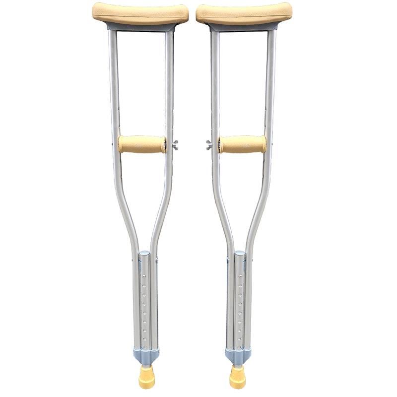Livingstone Underarm Crutches Youth Small Aluminium Adjustable 94-114cm 1Pair