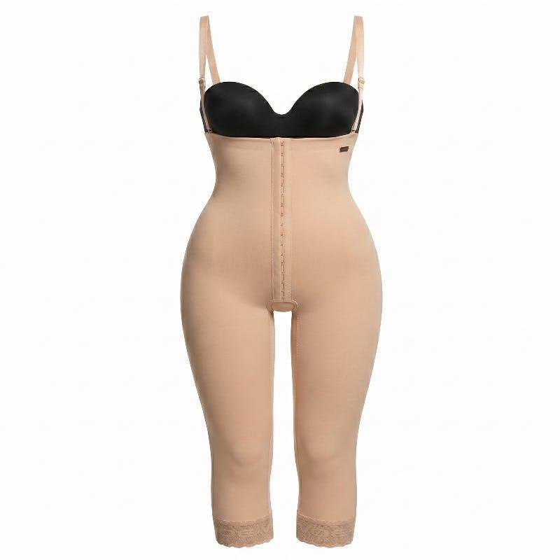Plasmetics Healthcare Below The Knee Girdle with Abdominal Extension Large Beige