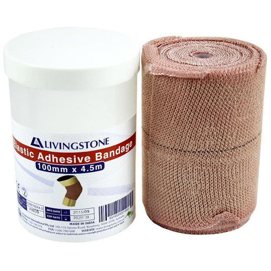 Livingstone Elastic Adhesive Bandage BP 93 - 10cm x 4.5m Pack