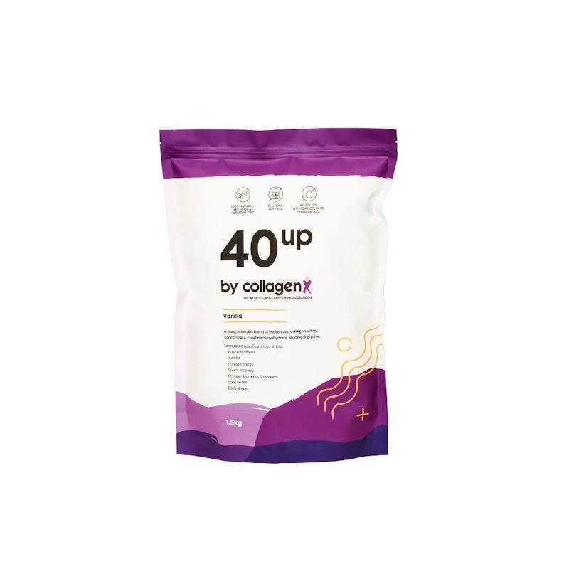 CollagenX 40UP: Whey & Collagen Protein Powder - 1.5kg