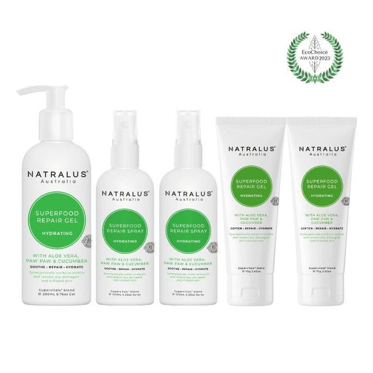 Natralus Summer Superfood Aloe Vera Repair Range Bundle - Soothe & Restore