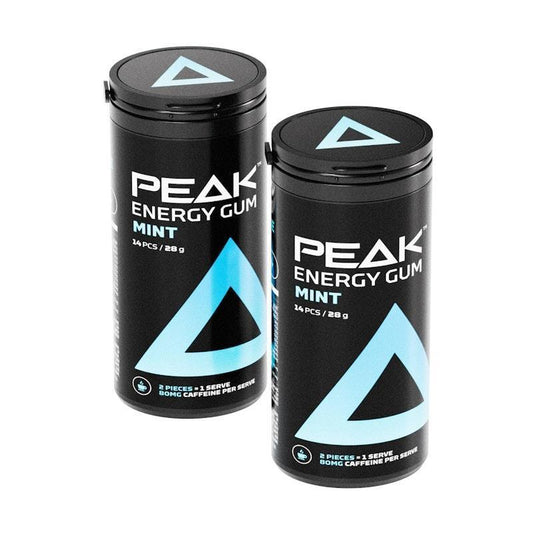 Peak Energy Gum Mint - 2 Pack for Refreshing Energy