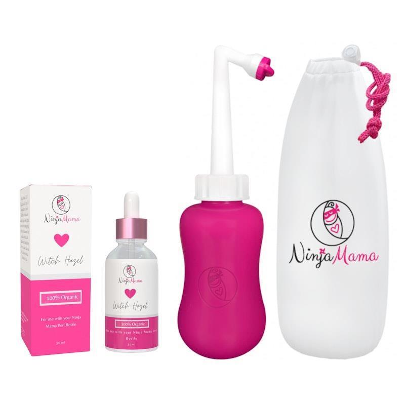 Ninja Mama Peri Bottle & Organic Witch Hazel Bundle - Essential Postpartum Care