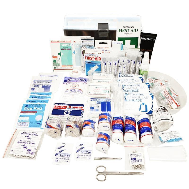 Livingstone Sports First Aid Kit Large Complete Set In Plastic Case Bundle