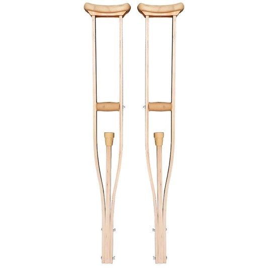 Livingstone Large Adjustable Wooden Underarm Crutches - 122-152cm (1 Pair)