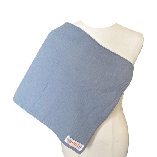 Tie Up Burp Cloth and Nursing Cover in Blue - Versatile and Stylish
