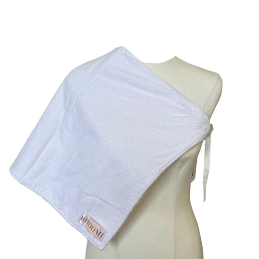 Tie Up Burp Cloth and Nursing Cover in White - Essential for New Parents