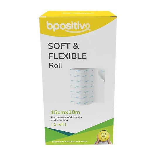 bpositive Soft & Flexible Medical Roll - 15cm x 10m (1 Pack)