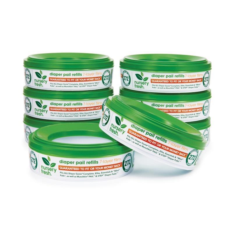 Munchkin Nursery Fresh Diaper Pail Refills - 8 Pack