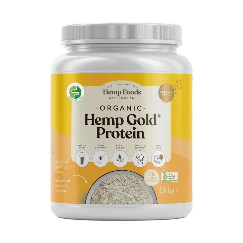Hemp Foods Australia Organic Hemp Gold Protein - 1.5kg