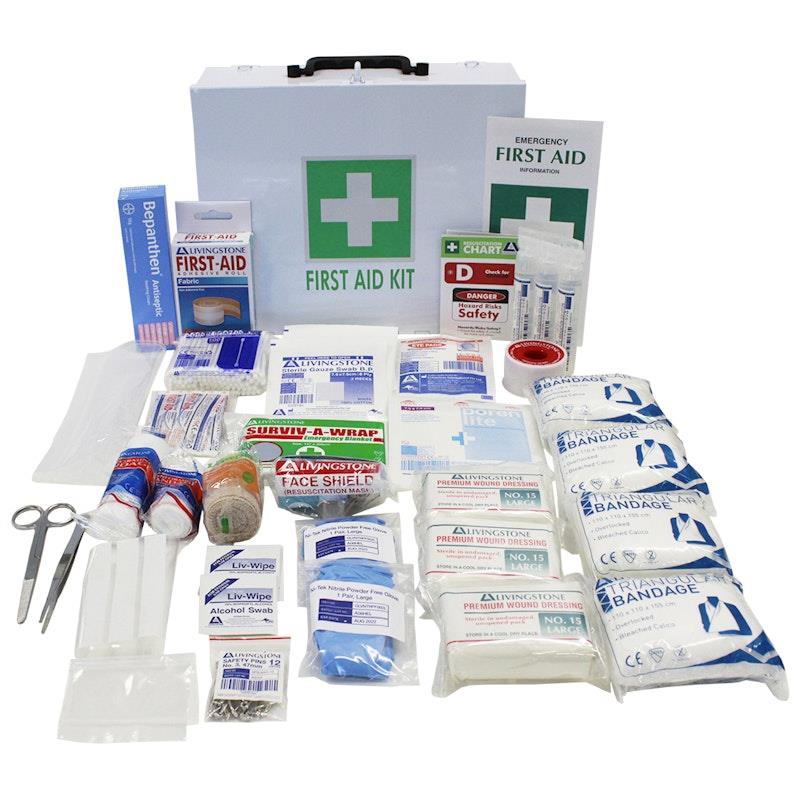 Livingstone Class B First Aid Kit - Metal Case Bundle