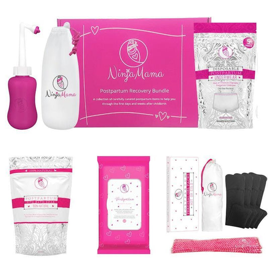 Ninja Mama 5 Step Postpartum Recovery System Kit - Essential Care for New Moms