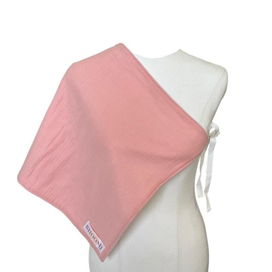 Tie Up Burp Cloth and Nursing Cover in Pink - Stylish and Functional