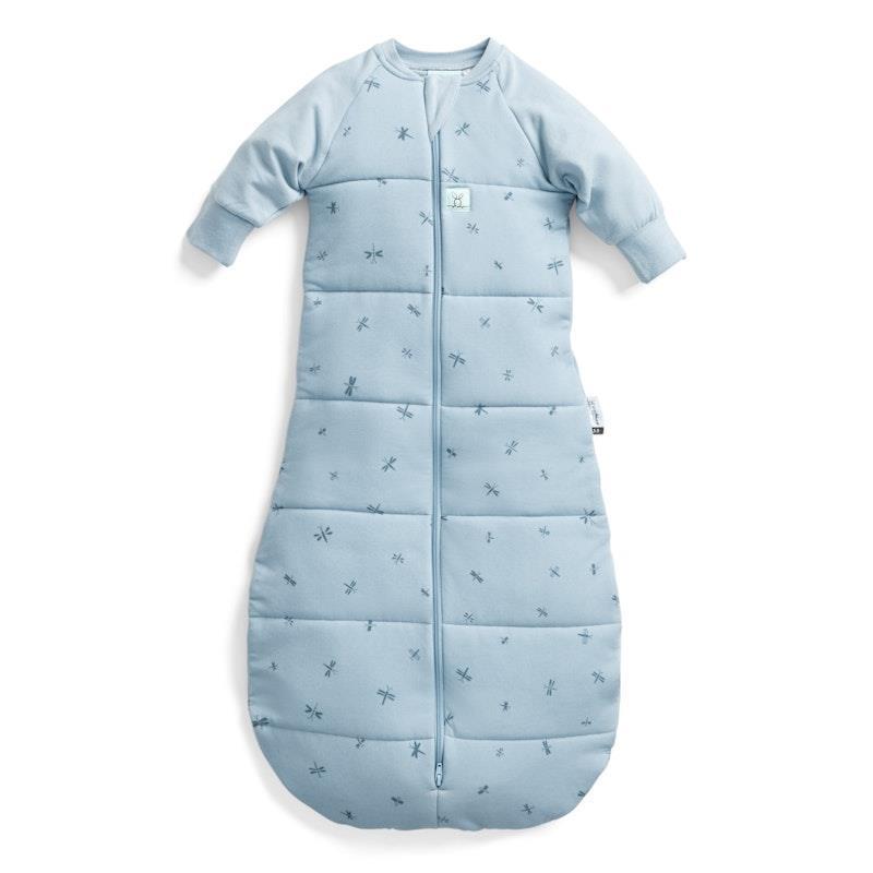 ergoPouch Jersey Sleeping Bag 3.5 TOG Sleeved Dragonflies 8-24Months
