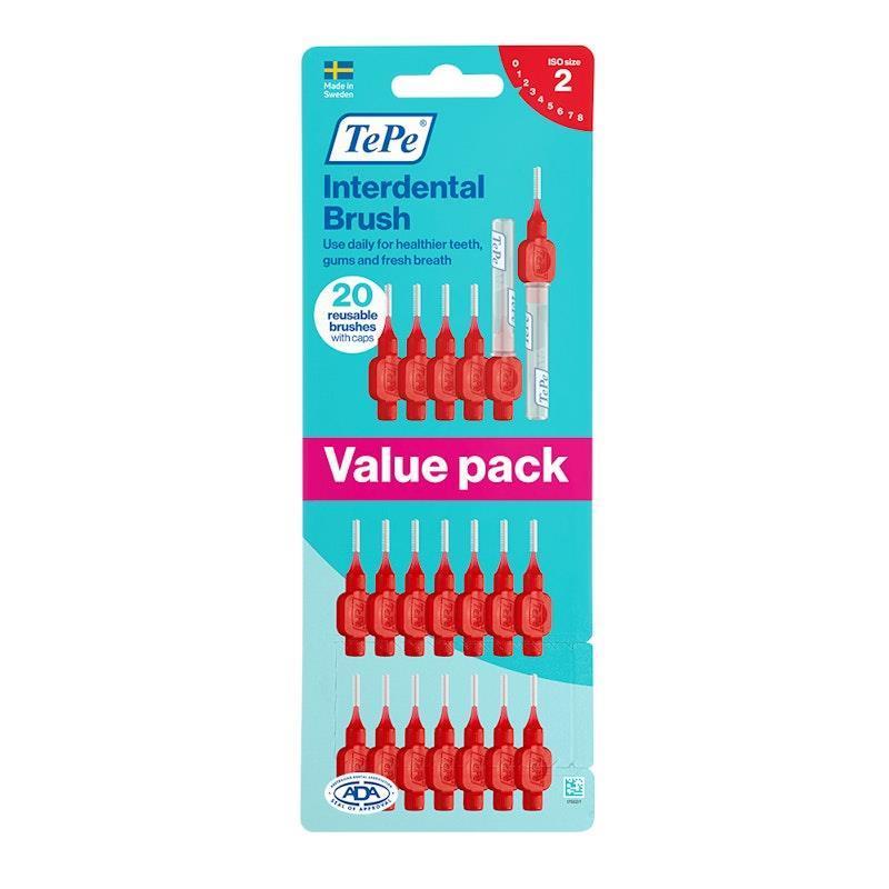 TePe® Interdental Brushes - Original 0.5mm Red 20Pack