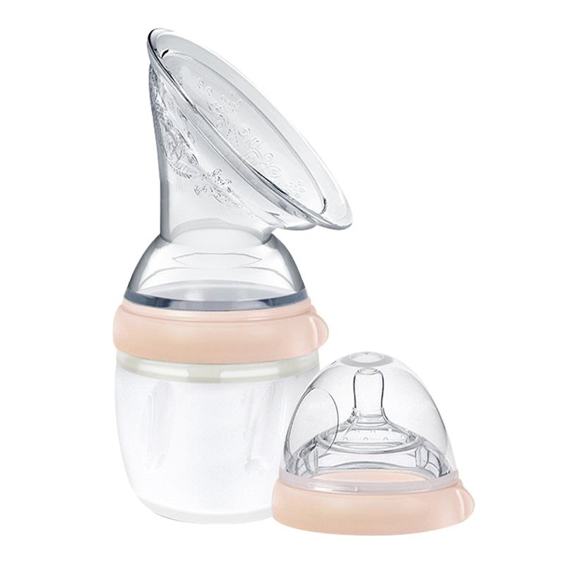 Haakaa Generation 3 Breast Pump and Bottle Top Set - Peach