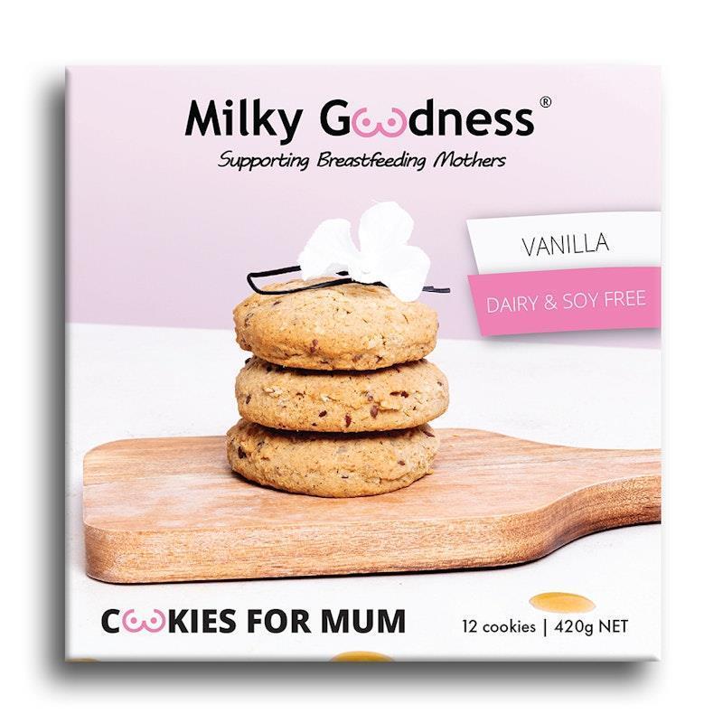 Milky Goodness Vanilla Lactation Cookies (Dairy & Soy Free) - 12 Pack