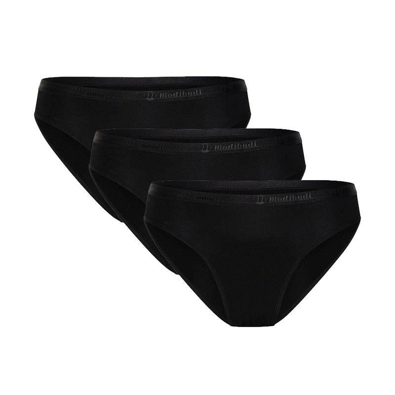 Modibodi Classic Period Underwear Bikini Light Absorbency 3 Pack Large