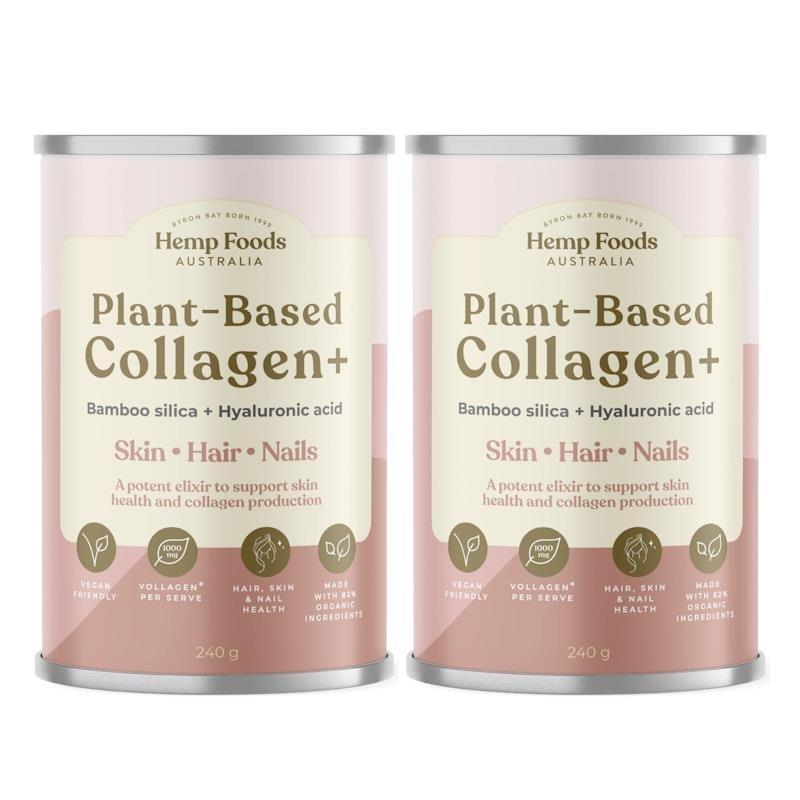Hemp Foods Australia Plant-Based Collagen+ - 240g Twin Pack