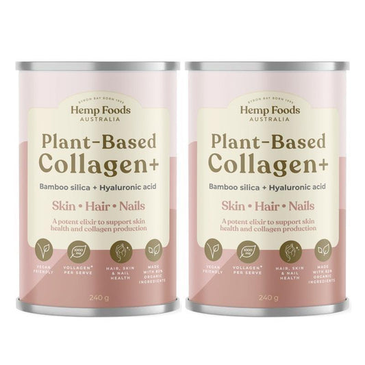Hemp Foods Australia Plant-Based Collagen+ - 240g Twin Pack