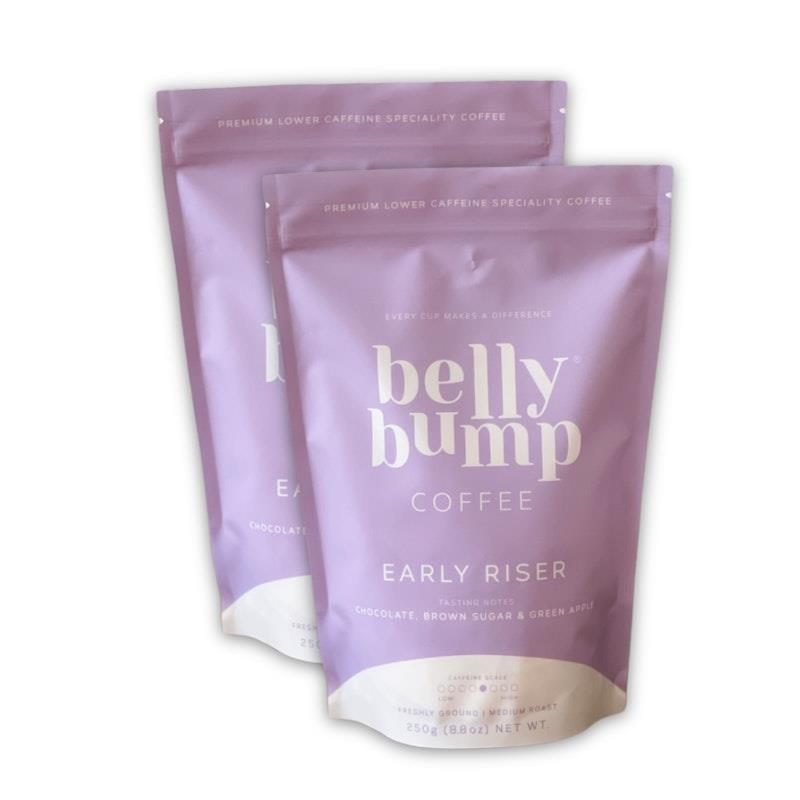 BellyBump Coffee Early Riser Ground Coffee - 2 x 250g