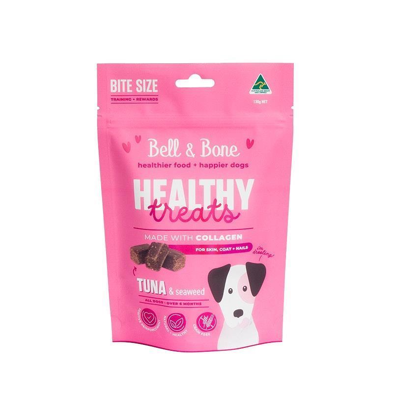 Bell & Bone Healthy Treats, Skin, Coat and Nails - Tuna & Seaweed 130g