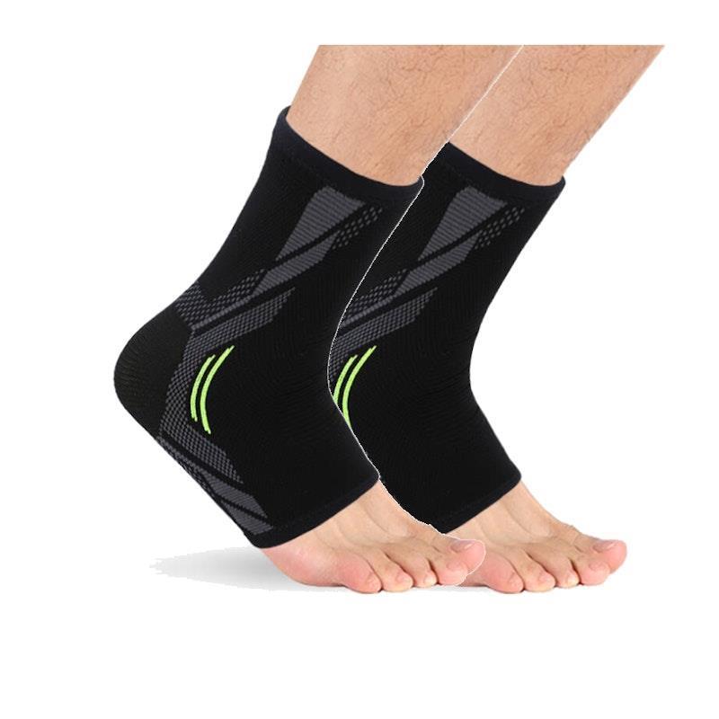 BodyAssist Contoured 4-Way Sports Elastic Ankle Support x 2 Bundle Small