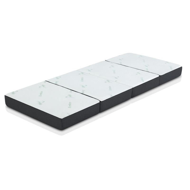 Giselle Bedding Foldable Mattress Bamboo Folding Mattresses Sofa Bed Mat 4-Fold Single