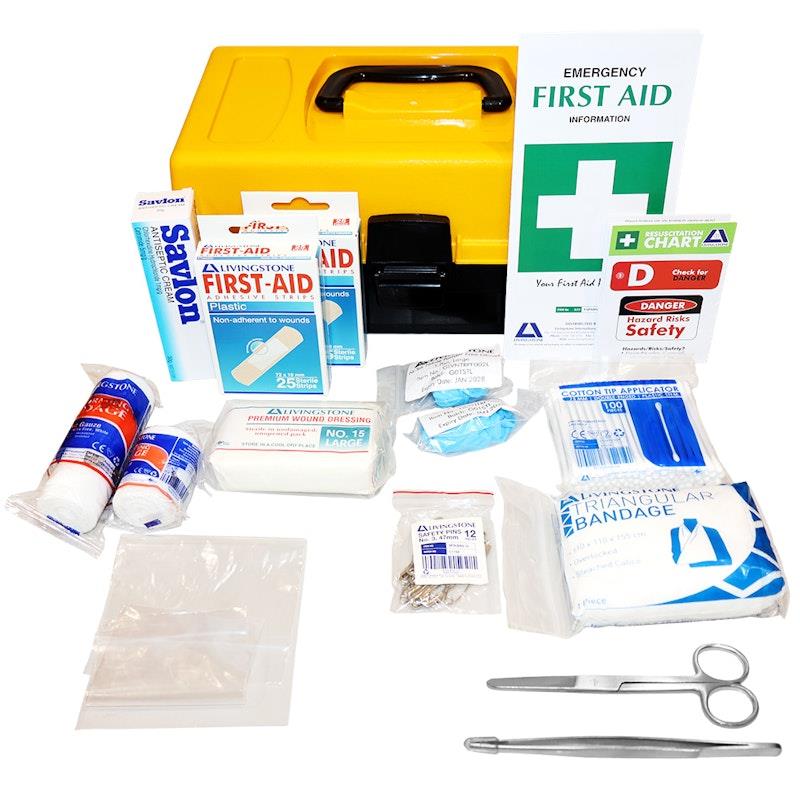 Livingstone First Aid Kit Class C In Plastic Toolbox Bundle