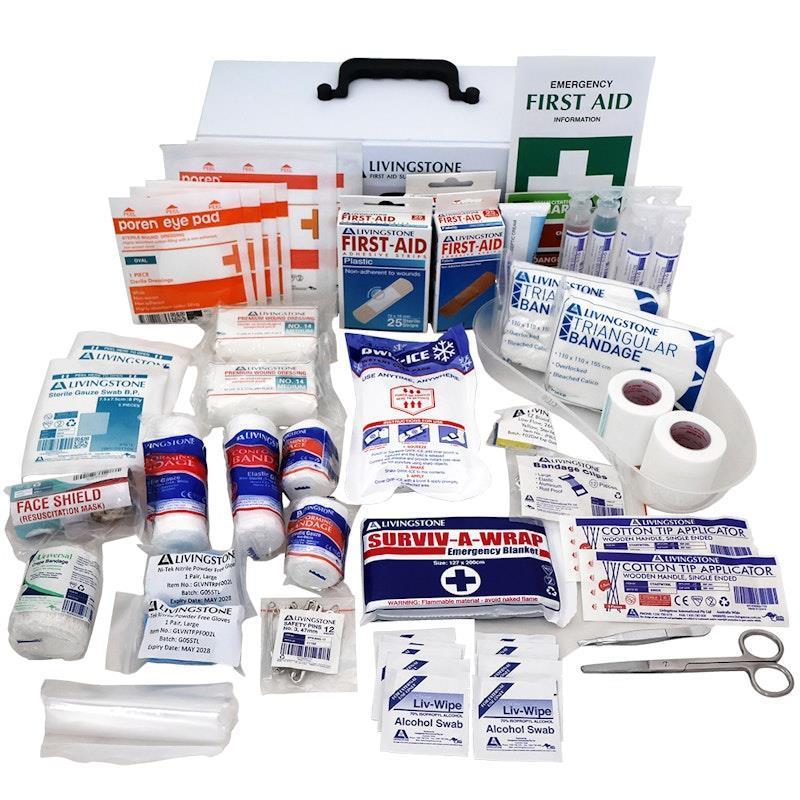 Livingstone Sports First Aid Kit Small Complete Set In PVC Case Bundle