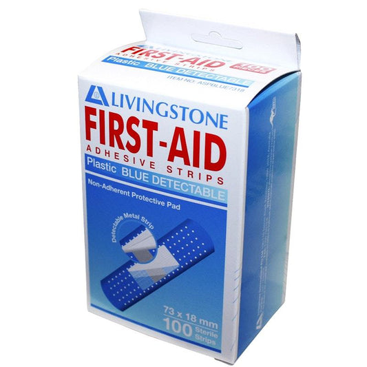 Livingstone X-Ray Detectable Waterproof Adhesive Strips - 100 Pieces