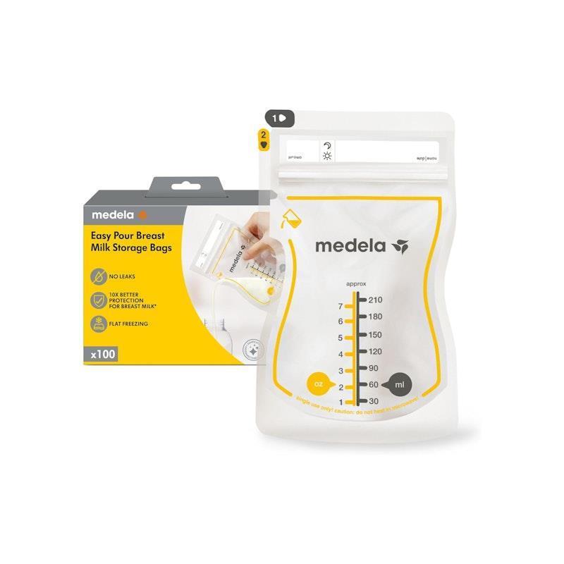 Medela Breastmilk Storage Bags 100 Pack - Leakproof & BPA Free