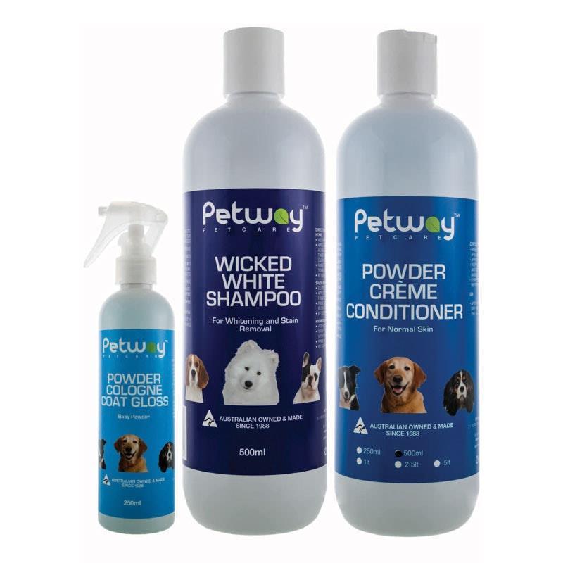Petway Bright White Dog Grooming Pack Bundle