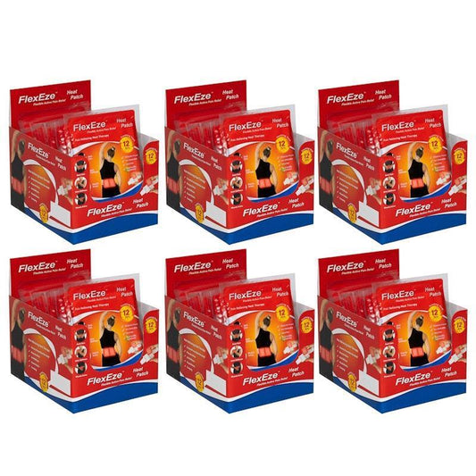 FlexEze Heat Patches 120 Pack Bundle - Ultimate Pain Relief