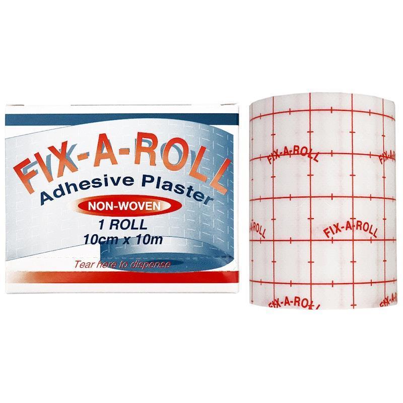 Fix-A-Roll Adhesive Dressing Fixation Retention Tape Plaster 10cm x 10m Pack