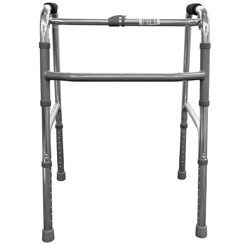 Livingstone Walking Frame Adjustable Folding Aluminium with Step by Step Function 56cm