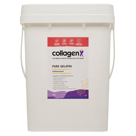 CollagenX Pure Bovine Gelatin Powder 5Kg - Premium Natural Protein for Health