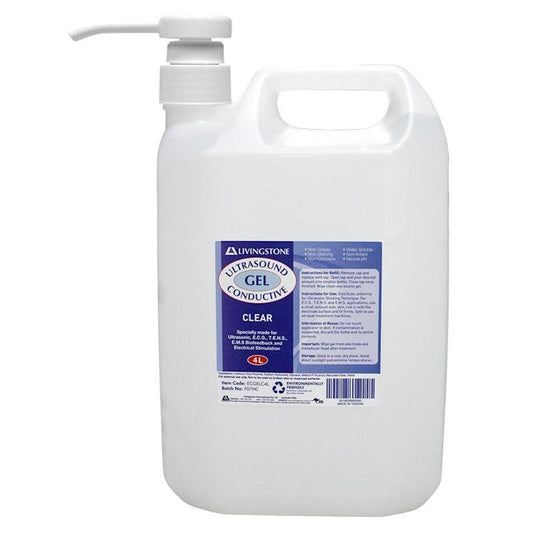 Livingstone Conductive Gel Lubricant with Dispensing Pump - 4L