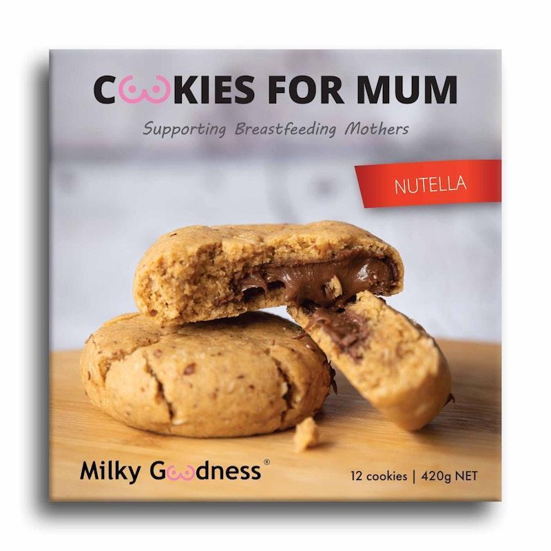 Milky Goodness Nutella Lactation Cookies 12-Pack - Deliciously Boost Your Milk Supply